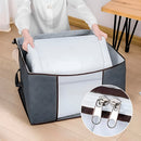Saco Organizador Bolsa Roupas Cobertas Multifuncional Cinza
