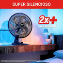 Ventilador de Mesa Arno Essential 6 Pás 40cm 140W Preto/Cinza 127V VD2E
