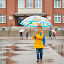 Guarda Chuva Colorido Automático Infantil Proteção Vermelho