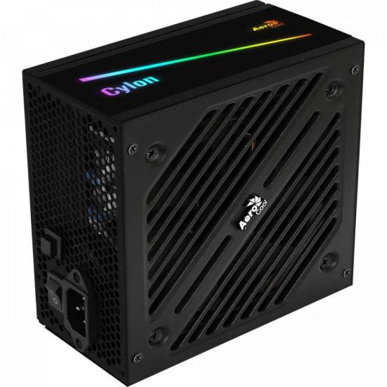 Fonte Gamer ATX Aerocool Cylon 600W 80 Plus Bronze Full Range APFC