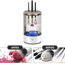 Lavador Pincel Limpador Automático Maquiagem Usb Cor:branco