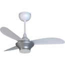 Ventilador de Teto Ventisol Mistral 3 Pás Branco/Cinza Bivolt