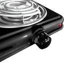 Fogão Fogareiro Elétrico Preto Portátil 220v 1 Boca Camping