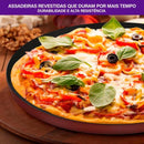 Assadeira de Pizza Rochedo Dura+ com Revestimento Antiaderente 35cm - CXM / 12