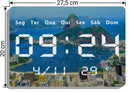 Relógio Digital Decoração Fundo Praia Copacabana