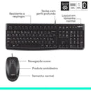 Kit Teclado e Mouse Com Fio USB Logitech MK120 Preto
