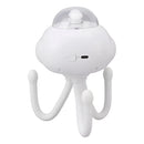 Mini Ventilador Elétrico Portátil Flexível Polvo Cor:branco