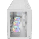 Gabinete Gamer Aerocool Dryft Mini Branco Com 6 fans ARGB Lateral Vidro