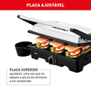 Grill Arno Dual GNOX Inox Com Abertura de 180° 127v