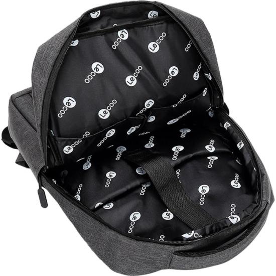 Mochila Para Notebook 15,6" Lecoo BG01 Cinza