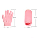 Par Luvas Meias Hidratantes Gel Silicone Tratamento Mãos Pés