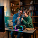 Caixa De Som Karaokê Microfone áudio Bluetooth Potente