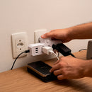 Filtro De Linha Extensor 3 Tomadas Eletricidade Adaptador