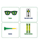 Kit Torcedor 12 Acessórios Comemoração Seleção Jogos