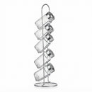 Porta Temperos Com Suporte 5 Potes Aço Inox Utilidade