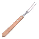 Kit Churrasco 2 Peças Garfo Faca Aço Inox Cabo Madeira