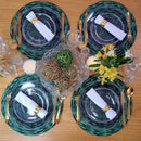 Kit 4 Capas Sousplat Trançado Verde 35cmx35cm - UN / 4