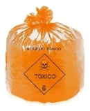 Saco De Lixo Tóxico Laranja 30 Litros C/ 100und Cd