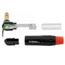 Conector P10 Stereo 90 Graus Metal Preto Gold Storm 5 Un