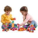 Brinquedo Para Montar Brinkadeira Click Com 150 Peças E Cadeira Multifuncional