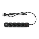 PROTETOR ELETRÔNICO INTELBRAS EPE204 4 TOMADAS 2 USB PRETO