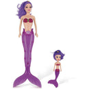 Boneca Sereia Encantada C/filha E Luz