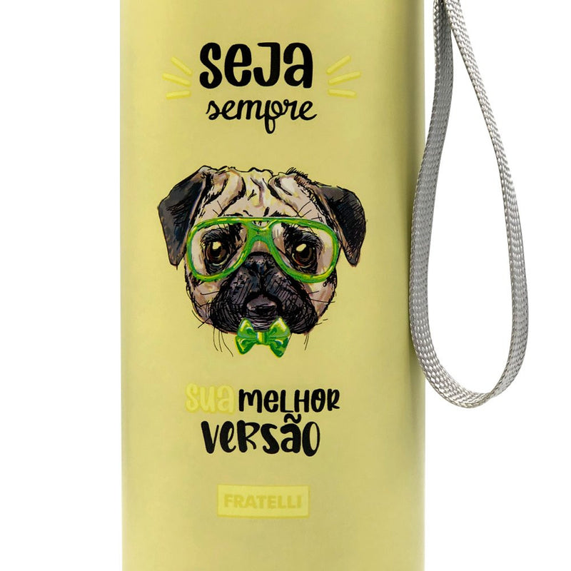 Garrafa Color Estampa Pet Inox 480ml - Amarelo