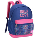 Mochila College Tween Self Love Com Glitter E Bolso