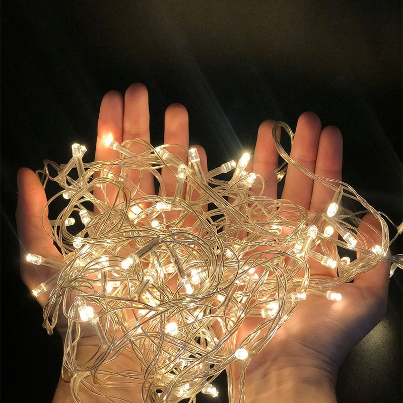 Pisca Pisca com 100 LEDs de 9 Metros com 8 Funções - 127v Branco Frio