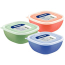 Pote Plástico Mix Color 2l Com Tampa Transp Sortido