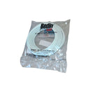 Kit Cabo Rg59 67% 15m C/2 Conectores De Crimpar C/ Anel