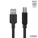 Cabo P/ Impressora Usb A 2.0 P/ Usb B 2.0 - 3 Metros - Puabm2-3