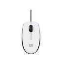 Mouse Com Fio Usb Mf400 1200dpi 3bot Slim Silencioso 180cm Branco Multilaser