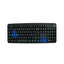 Teclado Usb Office Level Abnt2 Tc308 Preto/azul New Link