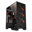 Gabinete Gamer Pcyes Forcefield Flow Black Vulcan - Gfffbv