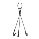 Suporte Vaso Suspenso Preto 3 Ganchos Cabo De Aço 40cm G