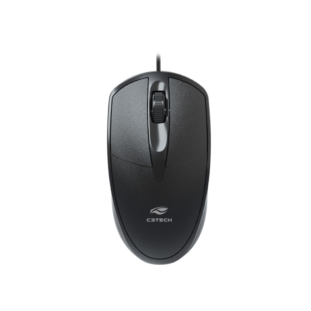 Mouse Com Fio Usb 1000dpi Ms-31bk Preto C3tech