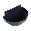 Vaso de Parede Meia Lua Rattan 3 Litros Preto