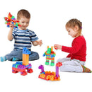 Brinquedo Para Montar Monta Mais Blocolândia Click Com 200 Peças Coloridas