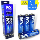 Pilhas Aa Ou Aaa 1,5v Pilha Normal E Palito Alta Duração