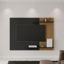 Painel Para Sala Tv Com Detalhe Ripado Preto