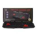 TECLADO GAMER BRAVIEW TCO-801 MULTIMIDIA USB VERDE
