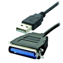 Cabo Nwt Usb Para Paralelo 36 Pinos 1,8m - Preto