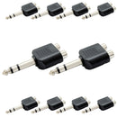 Adaptador Plug P10 Stereo Para 2 Rca Níquel Storm 10 Un