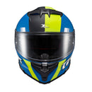 Capacete Texx Fecha Kaiman Track Verd Pret Azu Fosc 60