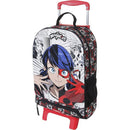 Mochila Infantil Com Rodinhas Miraculous Thermo G Com Compartimento Térmico