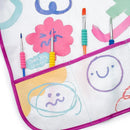 Avental Escolar Decorado Color Joy Manga Comprida Com Bolso