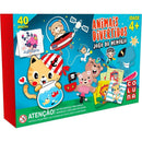 Jogo Da Memória Animais Divertidos - 40 Peças