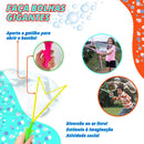 Kit 2 Bastão Lança Bolha De Sabão Gigante Brinquedo Com Agua