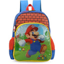 Mochila Infantil Mario Grande Azul